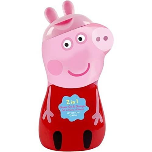 Peppa Pig Showergel & Shampoo 2 in 1 für Kinder 400 ml von AIR-VAL INTERNATIONAL