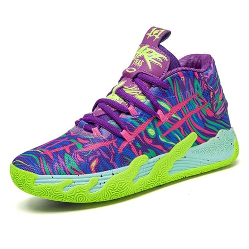 Herren Basketballschuhe High-top Damen Schuhe Anti Rutsch Laufschuhe Turnschuhe Atmungsaktiv Walkingschuhe Tennisschuhe Sportschuhe Sneakers Running Shoes von AirJo