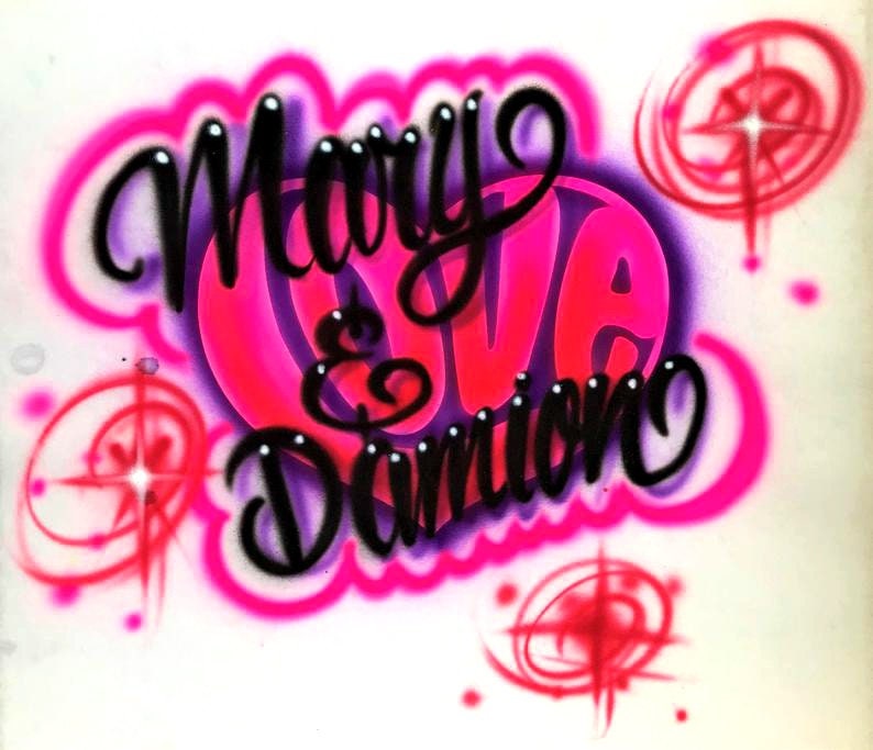 Airbrush T-Shirt Herz Paare Liebe Design Airbrush T-Shirt Herz Paare Liebe Design von AirbrushGenesis