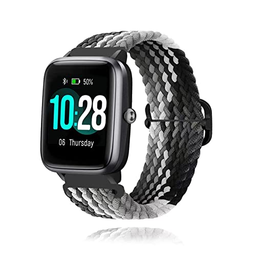 19mm Stoff Armband Kompatibel mit ID 205 / 205L / ID215G Armband Nylon Für Herren Damen Sport Ersatzband mit Uhrenarmband Für ID 205 / 205L / ID215G (11) von AireWiki