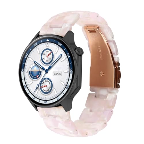 AireWiki Armbänder für Oppo Watch X2 Uhrenarmband Harz Armbänder mit Edelstahl Metall Verstellbarer Herren Damen Ersatzarmband Kompatibel mit Oppo Watch X2 Sport Band (16) von AireWiki