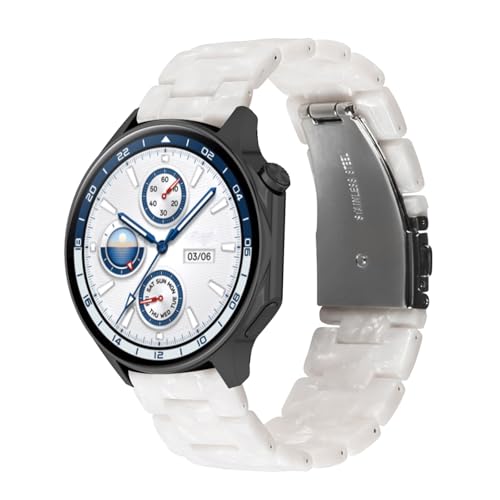 AireWiki Harz Ersatzarmband Kompatibel mit OPPO Watch X Armbänder mit Faltschließe Schnellverschluss Leicht Ersatz für Damen Herren Armbänder für OPPO Watch X Band (15) von AireWiki