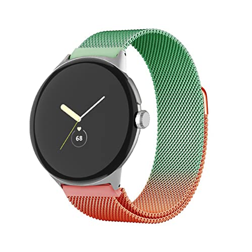 AireWiki Metall Armbänder Für Google Pixel Watch Armband Für Edel Ersatzband Uhrenarmband Kompatibel mit Google Pixel Watch (D) von AireWiki