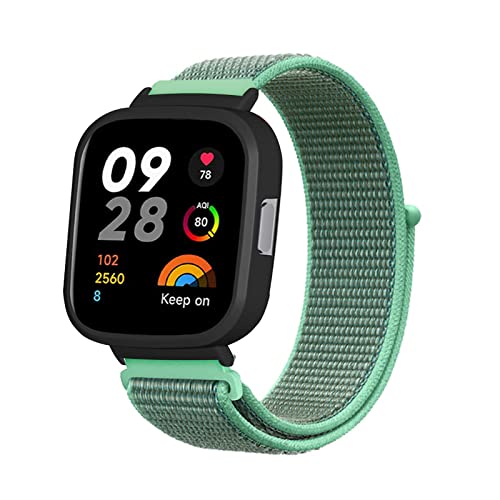 AireWiki Nylon Armband Kompatibel mit Xiaomi Redmi Watch 3 Stoff Sport Armbänder für Damen Herren Ersatz für Xiaomi Redmi Watch 3 (11) von AireWiki