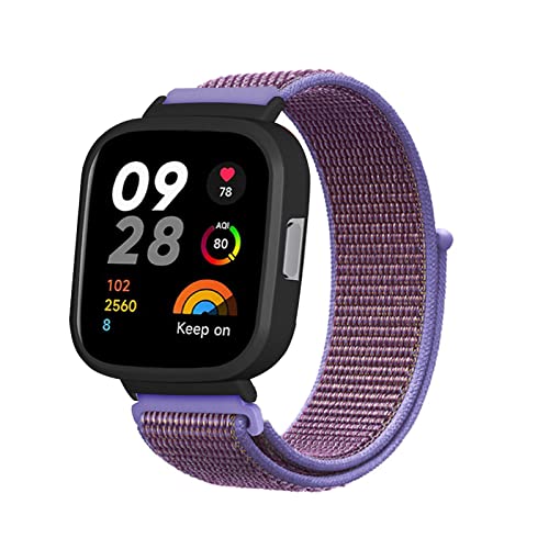 AireWiki Nylon Armband Kompatibel mit Xiaomi Redmi Watch 3 Stoff Sport Armbänder für Damen Herren Ersatz für Xiaomi Redmi Watch 3 (5) von AireWiki