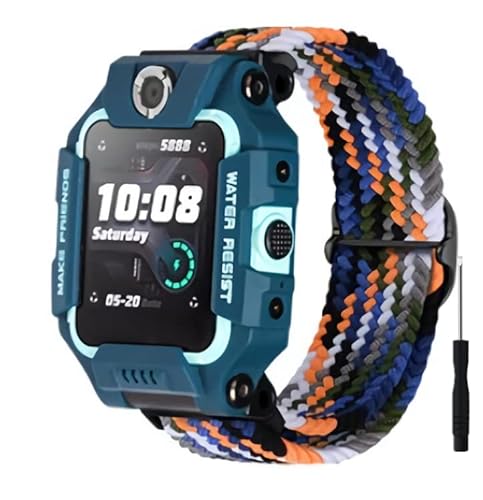 AireWiki Stoff Armband Kompatibel mit imoo Watch Phone Z6 / Watch Phone Z1 Armband Nylon Für Herren Damen Sport Ersatzband mit Uhrenarmband Für imoo Watch Phone Z6 / Watch Phone Z1 (7) von AireWiki