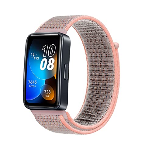 Nylon Armband Kompatibel mit Huawei Band 8 Stoff Sport Armbänder für Damen Herren Ersatz für Huawei Band 8 (4) von AireWiki