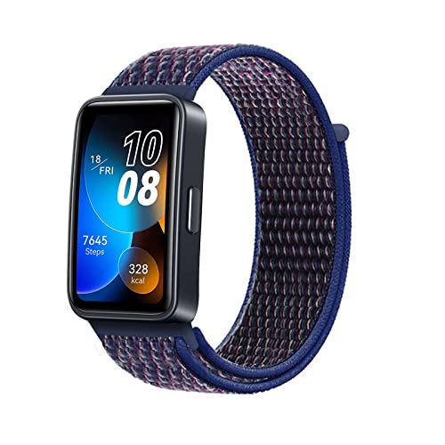 Nylon Armband Kompatibel mit Huawei Band 8 Stoff Sport Armbänder für Damen Herren Ersatz für Huawei Band 8 (7) von AireWiki