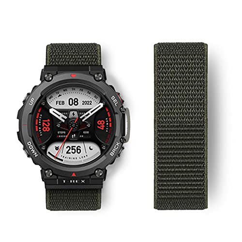 Solo Loop Armband Kompatibel mit Amazfit T-Rex 2 Nylon Sport Armbänder für Männer Frauen Stretchy Ersatz Kompatibel mit Amazfit T-Rex 2 (12) von AireWiki