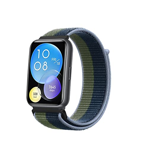 Solo Loop Armband Kompatibel mit Huawei Watch Fit 2 Nylon Sport Armbänder für Männer Frauen Stretchy Ersatz Kompatibel mit Huawei Watch Fit 2 (1) von AireWiki