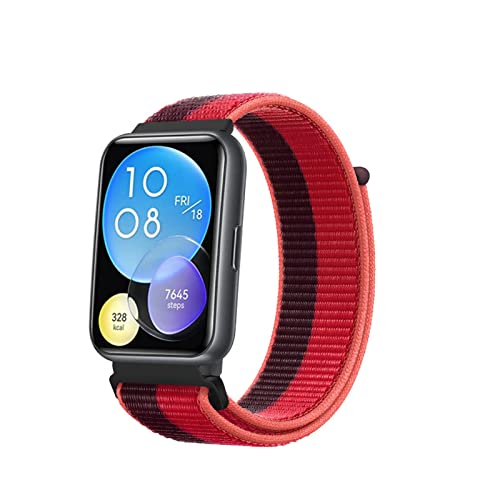 Solo Loop Armband Kompatibel mit Huawei Watch Fit 2 Nylon Sport Armbänder für Männer Frauen Stretchy Ersatz Kompatibel mit Huawei Watch Fit 2 (18) von AireWiki