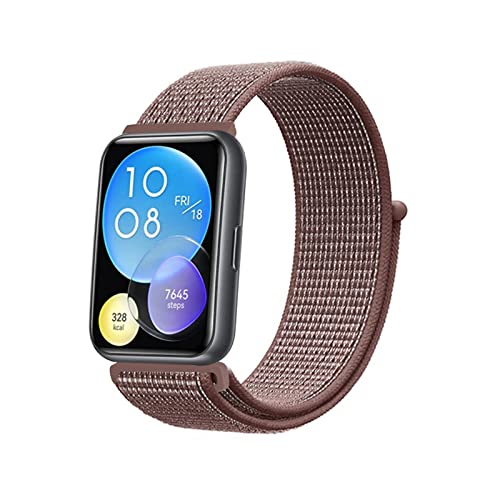 Solo Loop Armband Kompatibel mit Huawei Watch Fit 2 Nylon Sport Armbänder für Männer Frauen Stretchy Ersatz Kompatibel mit Huawei Watch Fit 2 (2) von AireWiki