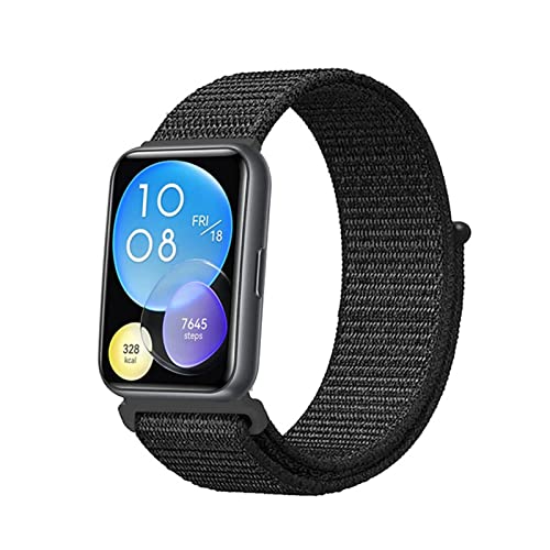 Solo Loop Armband Kompatibel mit Huawei Watch Fit 2 Nylon Sport Armbänder für Männer Frauen Stretchy Ersatz Kompatibel mit Huawei Watch Fit 2 (3) von AireWiki