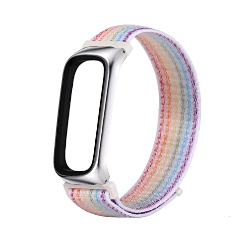 Solo Loop Armband Kompatibel mit Samsung Galaxy Fit 2 Nylon Stoff Sport Armbänder für Männer Frauen Stretchy Ersatz Kompatibel mit Samsung Galaxy Fit 2 (8) von AireWiki