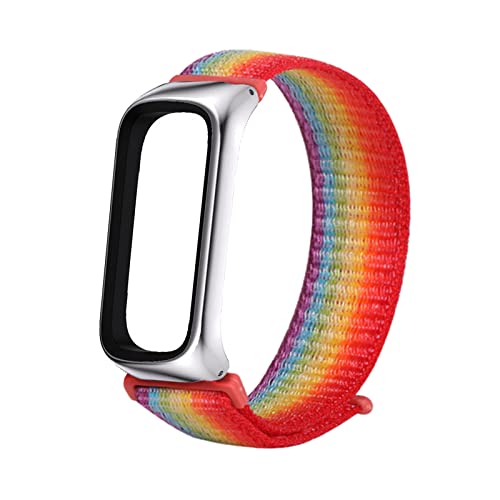 Solo Loop Armband Kompatibel mit Samsung Galaxy Fit 2 Nylon Stoff Sport Armbänder für Männer Frauen Stretchy Ersatz Kompatibel mit Samsung Galaxy Fit 2 (9) von AireWiki