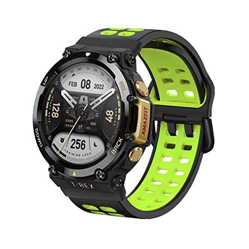 Sport Armbänder Für Amazfit T-Rex 2/ T Rex Pro Silikon Ersatzband Für Damen Herren Armband mit Kompatibel mit Amazfit T-Rex 2/ T Rex Pro (B,T-Rex 2) von AireWiki