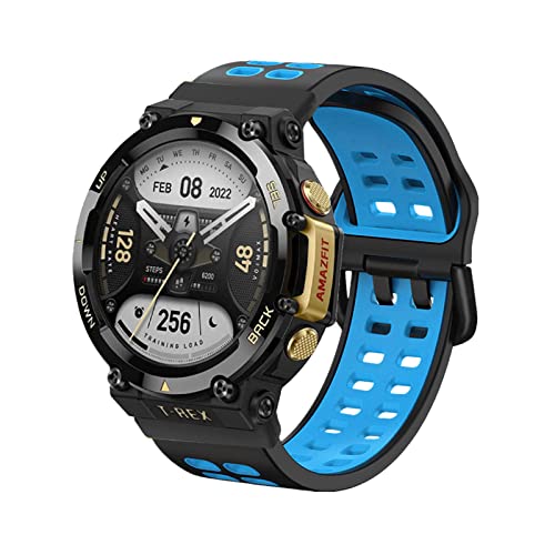 Sport Armbänder Für Amazfit T-Rex 2/ T Rex Pro Silikon Ersatzband Für Damen Herren Armband mit Kompatibel mit Amazfit T-Rex 2/ T Rex Pro (D,T-Rex 2) von AireWiki