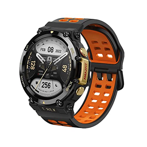 Sport Armbänder Für Amazfit T-Rex 2/ T Rex Pro Silikon Ersatzband Für Damen Herren Armband mit Kompatibel mit Amazfit T-Rex 2/ T Rex Pro (F,T-Rex 2) von AireWiki