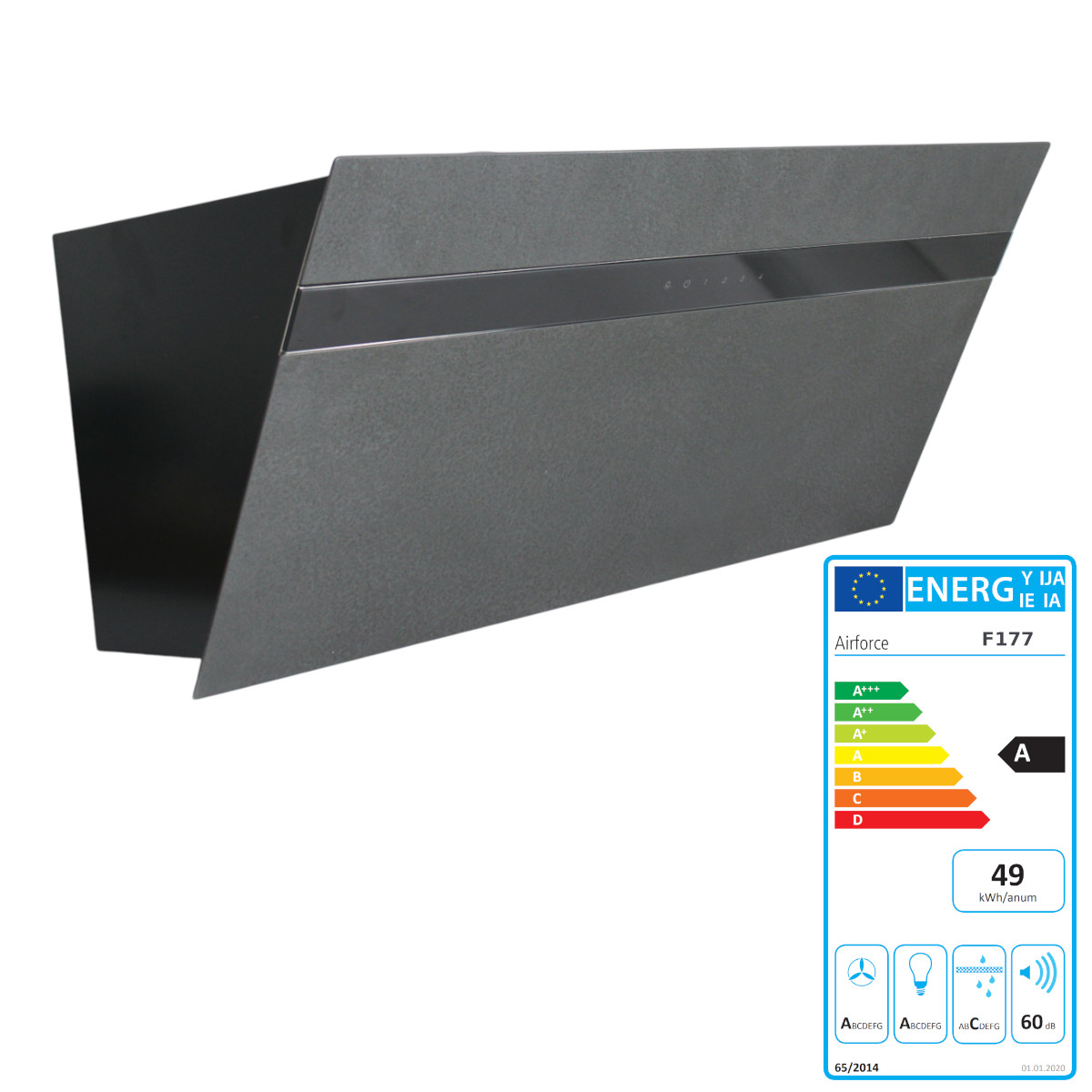 Airforce F177 90 CN Ceramica STE Kopffreihaube Umlufthaube Keramik 90 cm von Airforce