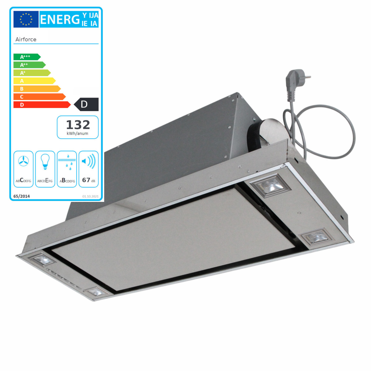 Airforce F96 70 RLN IX Chili Einbau Dunstabzugshaube Deckenhaube 70 cm von Airforce