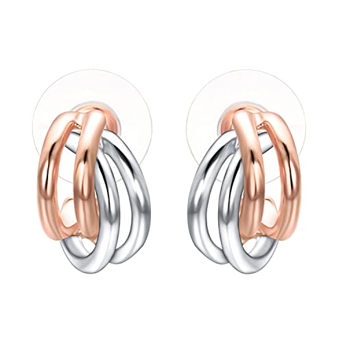 Airokiy Edelstahl Knoten Ohrringe Damen Gold Tropfen Ohrringe Gold 18K Vergoldete Hypoallergene Modeschmuck von Airokiy