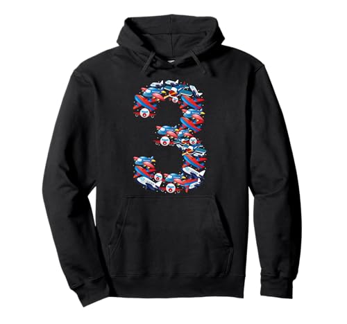Kinder 3 Jahre alt Flugzeug Luftfahrt 3. Geburtstag Party Kleinkind Pullover Hoodie von Airplane 3rd Birthday Gifts Co.