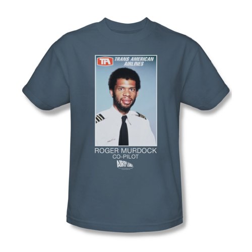 Airplane - Herren Roger Murdock T-Shirt In Slate, XXX-Large, Slate von Airplane