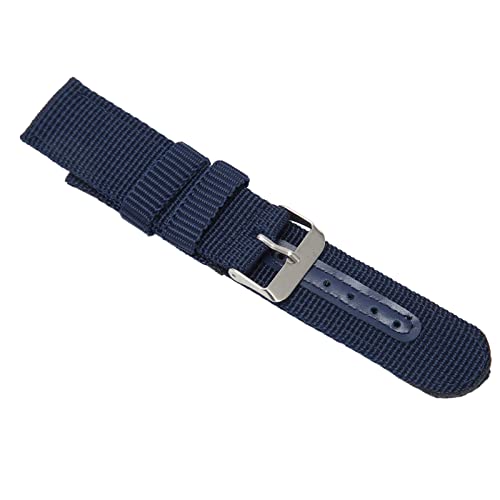 Airshi Canvas-Uhrenarmband, 22-mm-Uhrenarmband mit Schnellverschluss, Bequem für Radfahrerinnen (Blau) von Airshi