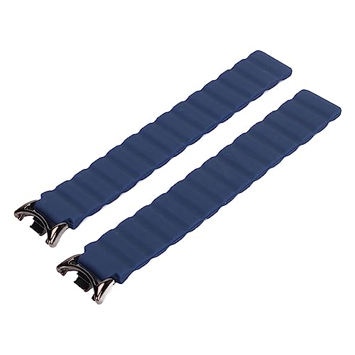 Airshi Ersatz-Smartwatch-Armband, Leichtes, Magnetisches Silikon-Schnellverschluss-Armband, Schweißfest, Schönes Design für Mi Band 8 8 NFC (Blau) von Airshi