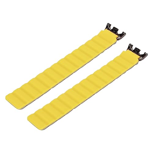 Airshi Ersatz-Smartwatch-Armband, Leichtes, Magnetisches Silikon-Schnellverschluss-Armband, Schweißfest, Schönes Design für Mi Band 8 8 NFC (Graugelb) von Airshi