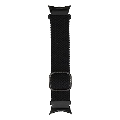 Airshi Geflochtenes Uhrenarmband, Geflochtenes Webarmband, Wunderschönes Mehrfarbig. Passen Sie die Größe für eine Perfekte Passform an (Schwarz) von Airshi