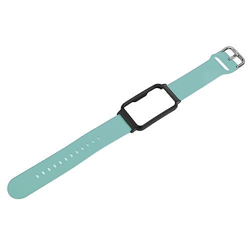 Airshi Uhrenarmband, 20 Mm, Wasserdichtes, Atmungsaktives, Weiches Silikon-Uhrenarmband mit Hülle für Free (Hellblau + Schwarze Schale) von Airshi