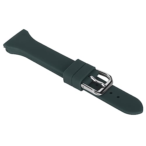 Silikon-Uhrenarmband, 22 Mm Schnellverschluss-Uhrenarmband mit Federverstellter Schnalle für die Arbeit (Schwarzgrün) von Airshi