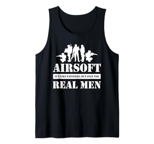 Herren Airsoft Es ist wie Paintball, Aber nur für echte Männer Tank Top von Airsoft Enthusiasts Fun