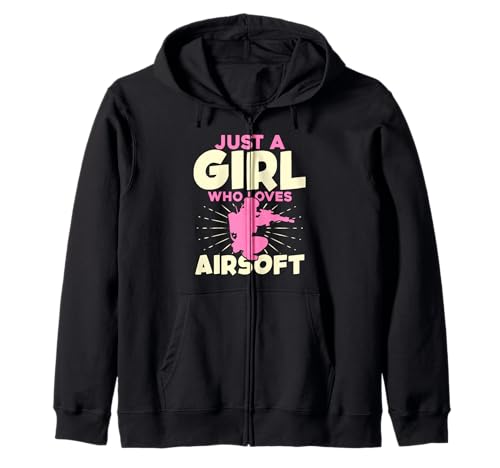 Nur EIN Mädchen, das Airsoft liebt Kapuzenjacke Nur EIN Mädchen, das Airsoft liebt Kapuzenjacke von Airsoft Enthusiasts Fun