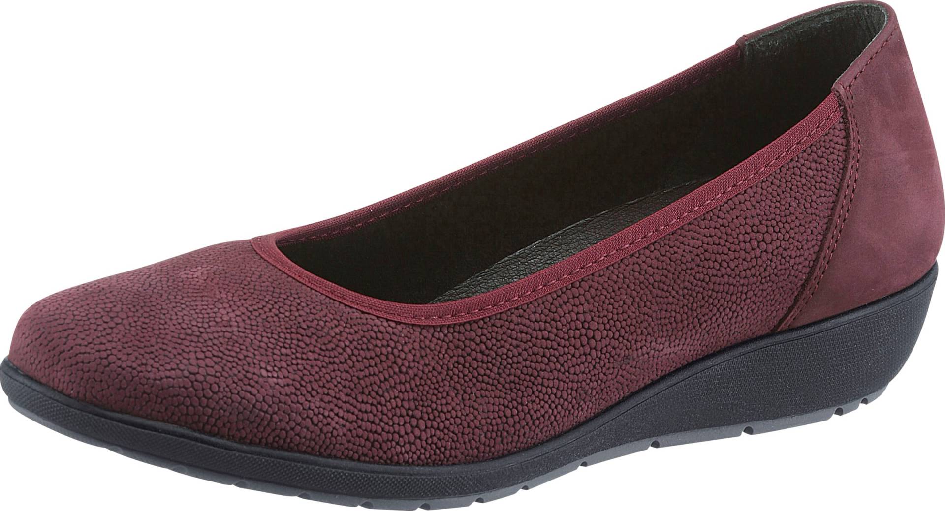 Sieh an! Damen Ballerina bordeaux von airsoft comfort+