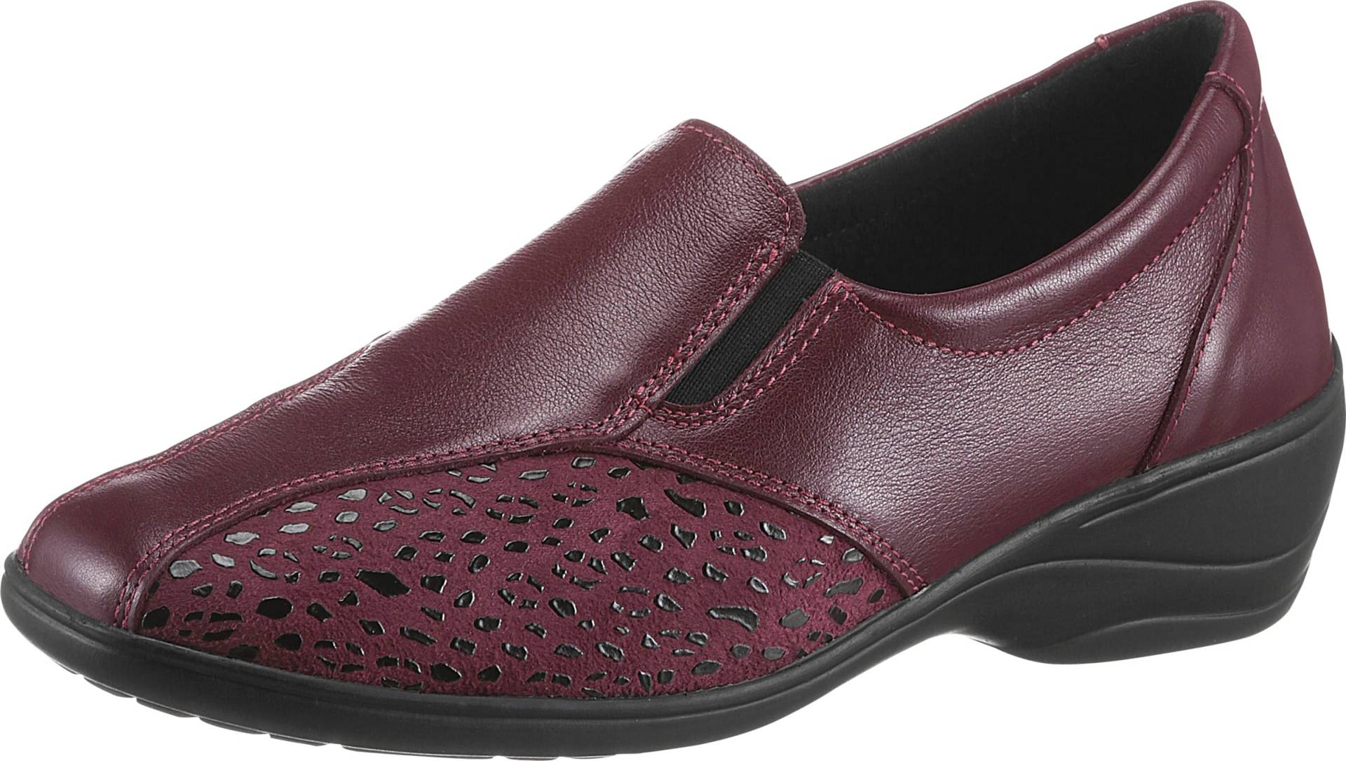 Sieh an! Damen Slipper bordeaux von airsoft comfort+