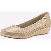 Witt Weiden Damen Ballerina beige-gemustert von airsoft comfort+