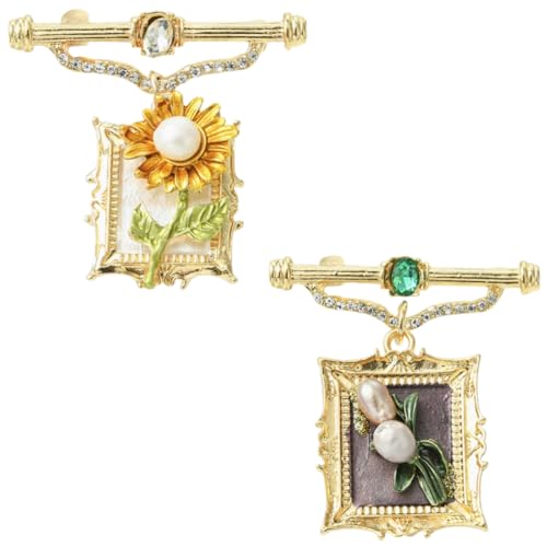 Airssory 2 Stück 2 Stile Sonnenblume und Tulpe Blume Brosche Anstecknadeln Charme Schmuck Perle Broschen und Pins für Frauen Party Hochzeit Lehrer Wertschätzung Geschenk Airssory 2 Stück 2 Stile Sonnenblume und Tulpe Blume Brosche Anstecknadeln Charme Schmuck Perle Broschen und Pins für Frauen Party Hochzeit Lehrer Wertschätzung Geschenk von Airssory