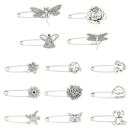Airssory 26 Stück 13 Stile Vintage Blume Tier Brosche Insekten Schmetterling Anstecknadel Anstecknadel Sicherheitsbrosche Anstecknadeln für Männer Frauen Unisex Tasche Kleidung Dekoration Airssory 26 Stück 13 Stile Vintage Blume Tier Brosche Insekten Schmetterling Anstecknadel Anstecknadel Sicherheitsbrosche Anstecknadeln für Männer Frauen Unisex Tasche Kleidung Dekoration von Airssory
