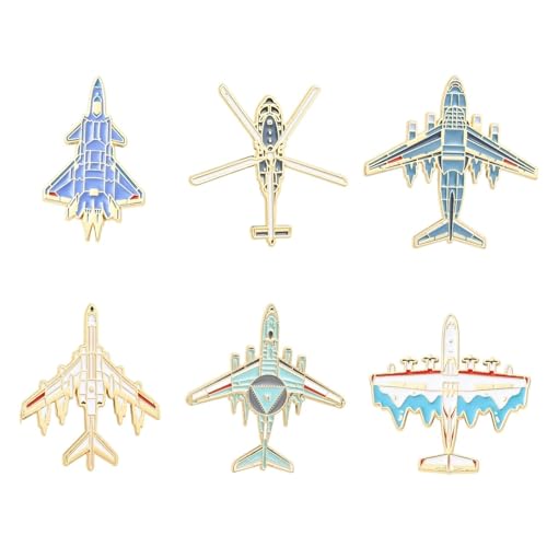 Airssory 6 Stück 6 Stile Flugzeug Broschen emailliert fliegende Flugzeug Anstecknadeln Abzeichen für Damen Herren Kleid Anzug Schal Zubehör Urlaub Party Schmuck Unisex Souvenir Airssory 6 Stück 6 Stile Flugzeug Broschen emailliert fliegende Flugzeug Anstecknadeln Abzeichen für Damen Herren Kleid Anzug Schal Zubehör Urlaub Party Schmuck Unisex Souvenir von Airssory