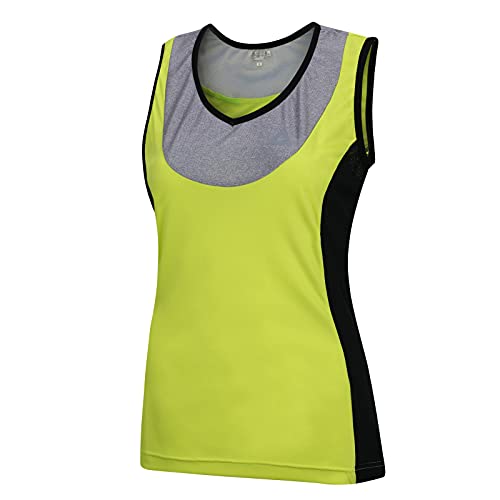 Airtracks Damen Fahrradtrikot Ärmellos Comfort Line Radtrikot Jersey Bike Shirt Atmungsaktiv Schnelltrocknend Reflektierend Größen XS S M XL XXL - neon - M von Airtracks