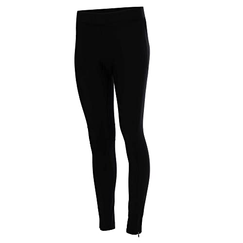 Airtracks Damen Winter Fahrradhose Lang - Thermo Radhose Lang - Radlerhose - 3D Coolmax gepolstert - Atmungsaktiv - Reflektoren - XL - schwarz von Airtracks