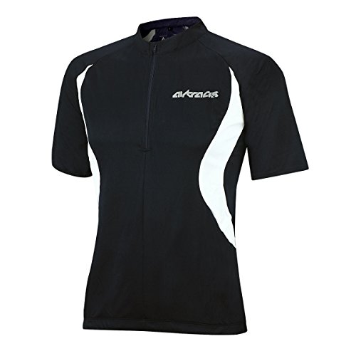 Airtracks Herren Fahrradtrikot Kurzarm Team Radtrikot Jersey Bike Radler Shirt Atmungsaktiv Schnelltrocknend Reflektierend Größen XS S M XL XXL XXXL XXXXL - schwarz - L von Airtracks