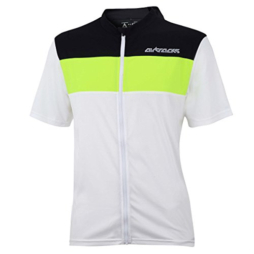 Airtracks FUNKTIONS Fahrradtrikot Kurzarm PRO AIR/RADTRIKOT/Jersey/ATMUNGSAKTIV - Weiss - L von Airtracks