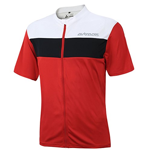 Airtracks FUNKTIONS Fahrradtrikot Kurzarm PRO AIR/RADTRIKOT/Jersey/ATMUNGSAKTIV - rot - M von Airtracks