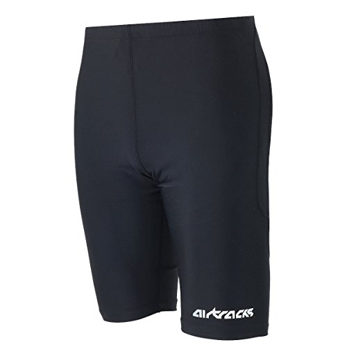 Airtracks Herren Funktions Laufhose Kurz Pro Air Lauftight Running Tight Laufshort Sporthose für Männer Jogging Hose Atmungsaktiv Schnelltrocknend S M L XL XXL XXXL XXXXL 3XL 4XL - XL - schwarz von Airtracks