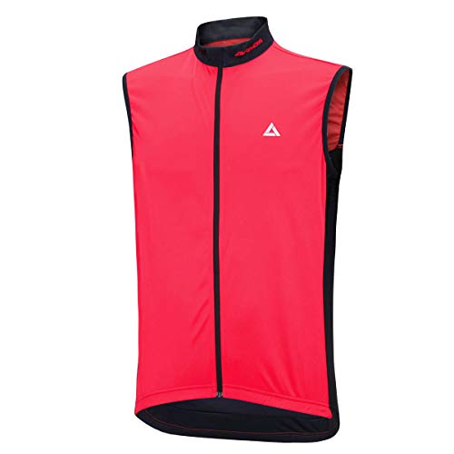 Airtracks Fahrradtrikot Kurzarm Ärmellos Comfort Line Radtrikot Jersey Bike Radler Shirt Atmungsaktiv Schnelltrocknend Reflektierend Größen XS S M XL XXL XXXL XXXXL - rot-schwarz - XXL von Airtracks