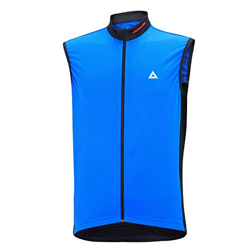 Airtracks Fahrradtrikot Kurzarm Ärmellos Comfort Line Radtrikot Jersey Bike Radler Shirt Atmungsaktiv Schnelltrocknend Reflektierend Größen XS S M XL XXL XXXL XXXXL - blau-schwarz - M von Airtracks