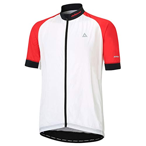 Airtracks Funktions Fahrradtrikot Kurzarm Pro Line - weiß-rot-schwarz - L von Airtracks